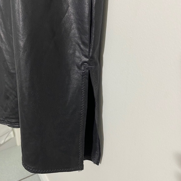 Black Pleather Mini Dress - Picture 11 of 12